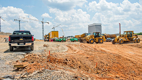 BravesPark7 Truist Park construction equipment