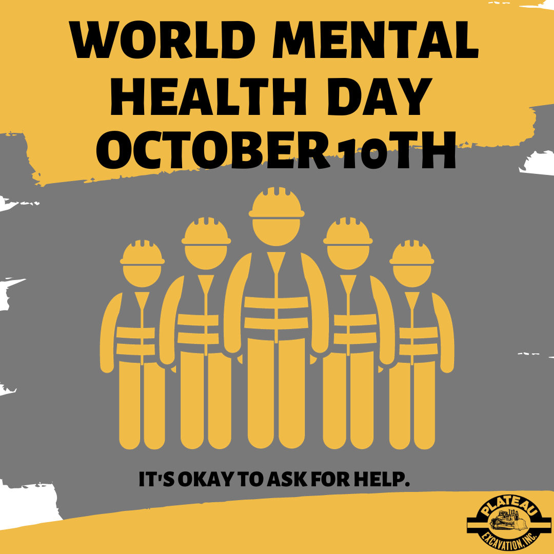 Blue World Mental Health Day Instagram Post